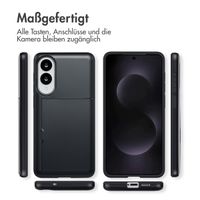 imoshion Backcover mit Kartenfach Samsung Galaxy S25 Edge - Schwarz