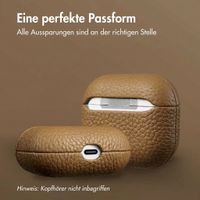 Accezz Echtleder Case  Apple Airpods 3 - Taupe