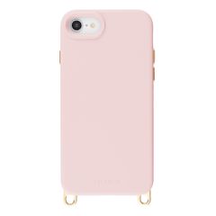 Selencia Rivièra Backcover mit MagSafe mit abnehmbaren Haken Apple iPhone SE (2022 / 2020) / 8 / 7 / 6(s) - Sorbet Pink