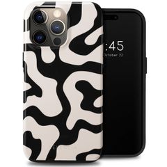 Selencia Vivid Tough Back Cover für das iPhone 15 Pro Max - Art Wave Black