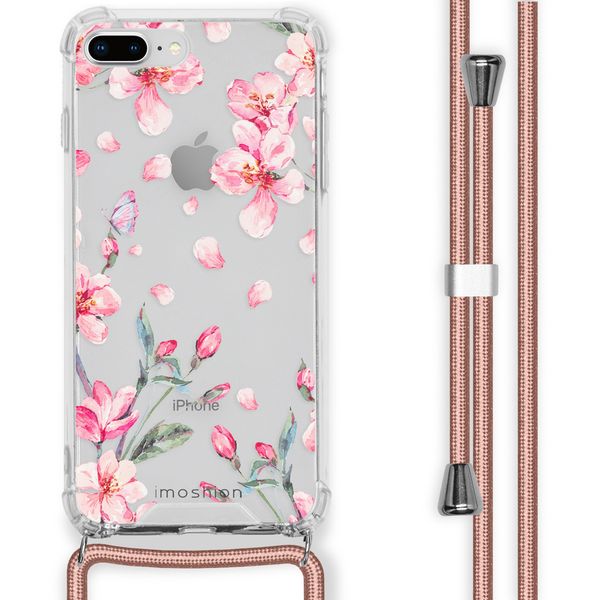 imoshion Design Hülle mit Band für das iPhone 8 Plus / 7 Plus - Blossom Watercolor