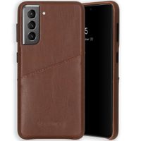 Selencia Vayu Veganes Leder-Backcover Braun Samsung Galaxy S21