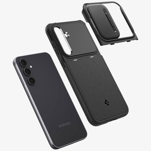 Spigen Optik Armor Kameraschieber für das Samsung Galaxy S23 FE - Schwarz