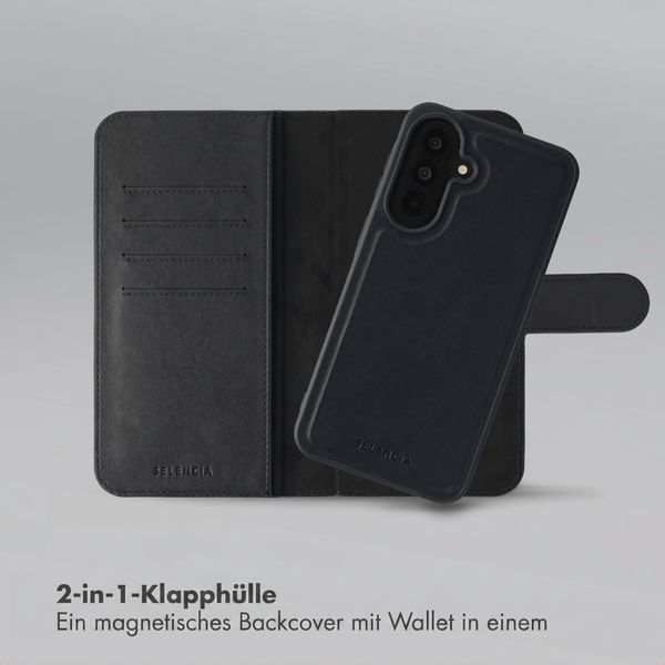 Selencia Olyn Abnehmbare Bookcase mit MagSafe Samsung Galaxy A37 (5G) - Schwarz