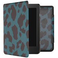 imoshion Design Slim Hard Case Klapphülle Tolino Page 2 - Green Leopard