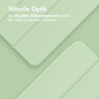 Accezz Smarte Klapphülle aus Silikon Apple iPad Air 11 Zoll (2025) M3 / (2024) M2 / Air 5 (2022) / Air 4 (2020) - Hellgrün