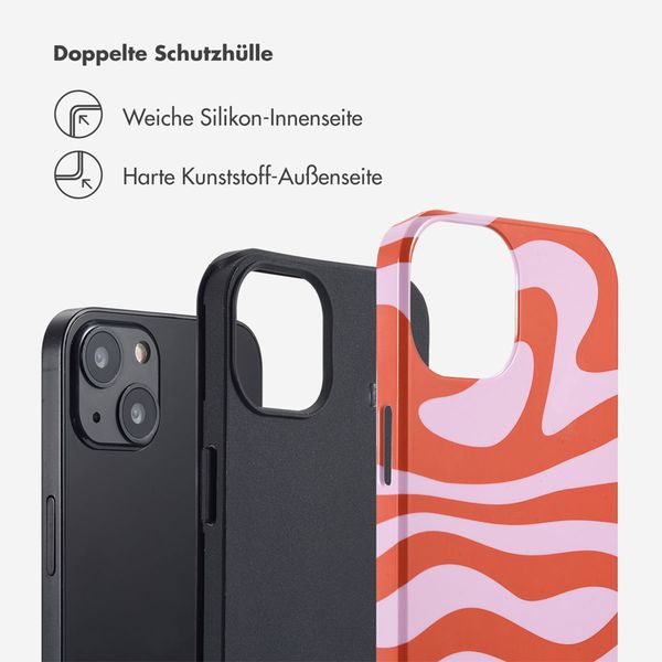 Selencia Vivid Back Cover Apple iPhone 13 - Dream Swirl Pink