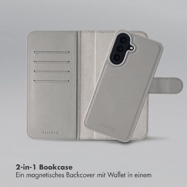 Selencia Olyn Abnehmbare Bookcase mit MagSafe Samsung Galaxy A57 (5G) - Grau