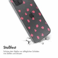 imoshion  Design Hülle für das iPhone 15 - Dusty Rose Connected Hearts