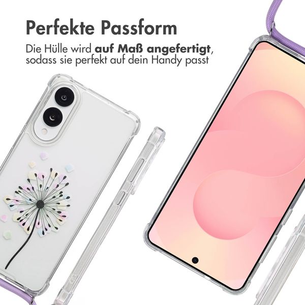 imoshion Design Hülle mit Band Samsung Galaxy S25 Edge - Sandstone Dandelion