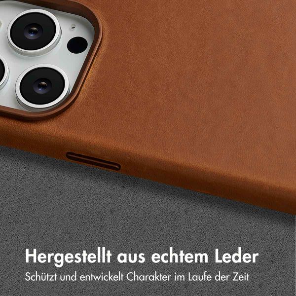 Accezz Vintage Leather Magsafe Backcover Apple iPhone 14 Pro - Tabacco Cognac