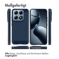 imoshion Brushed Back Cover Xiaomi 14 - Dunkelblau