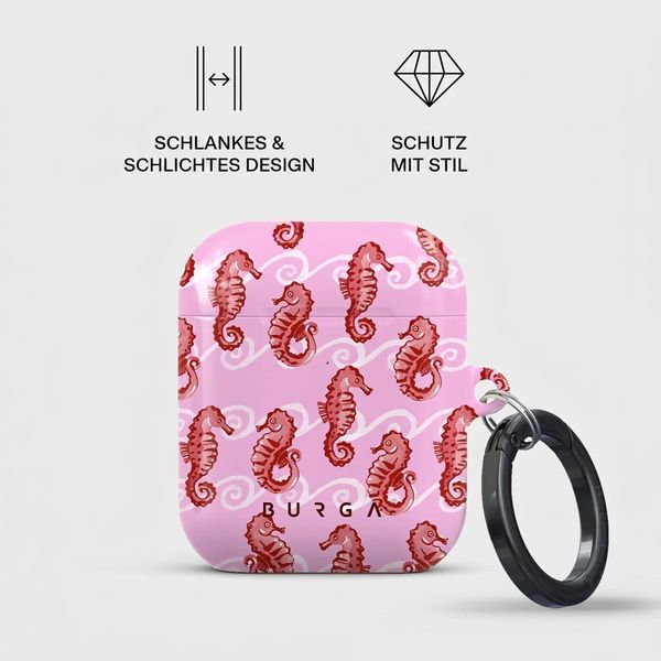 Burga Hardcase Hülle  Apple AirPods 1 / 2 - Coral Reef