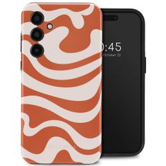 Selencia Vivid Tough Back Cover für das Samsung Galaxy A35 - Dream Swirl Orange