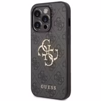 Guess 4G Metal Logo Back Cover Apple iPhone 14 Pro - Grau