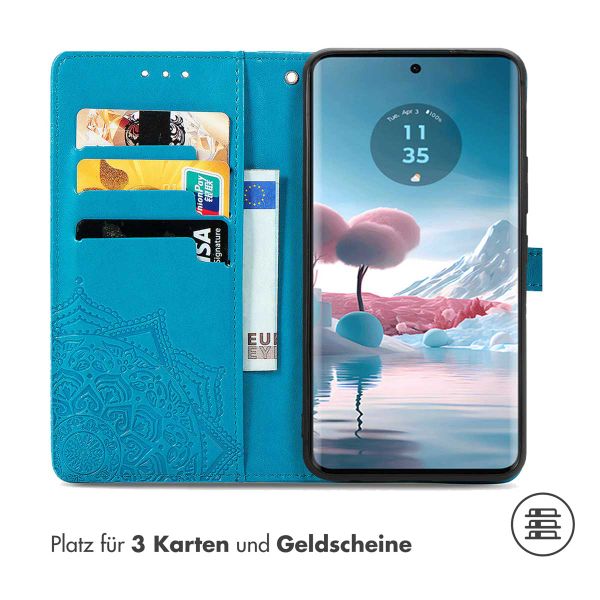 imoshion Mandala Klapphülle Motorola Edge 40 Neo - Türkis