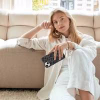 Selencia Sabi Backcover Leopardenmuster mit MagSafe Apple iPhone 16e - Midnight Black