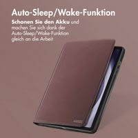 Accezz Classic Klapphülle Samsung Galaxy Tab A9 Plus - Braun