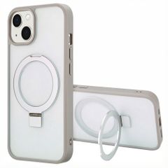 Accezz Ring Stand Backcover mit MagSafe Apple iPhone 14 - Grau
