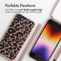 imoshion SilikonHülle design mit Band Apple iPhone SE (2022 / 2020) / 8 / 7 - Animal Pink