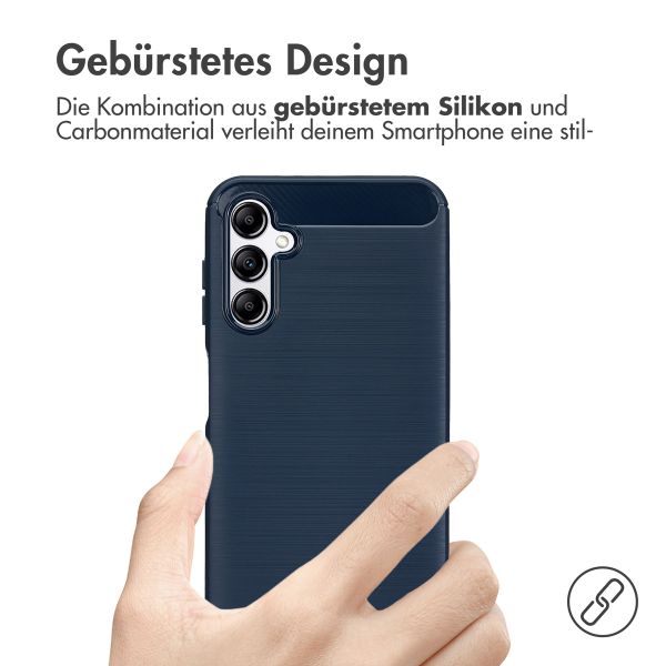 imoshion Brushed Back Cover für das Samsung Galaxy A14 (5G/4G) - Dunkelblau