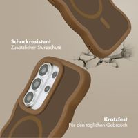 Selencia Wavy Backcover mit MagSafe Samsung Galaxy S26 Ultra - Mocha Brown