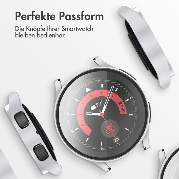 imoshion Full Cover Hard Case für das Samsung Galaxy Watch 4 44 mm - Silber