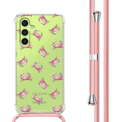imoshion Design Hülle mit Band Samsung Galaxy A34 (5G) - Crab Watercolor