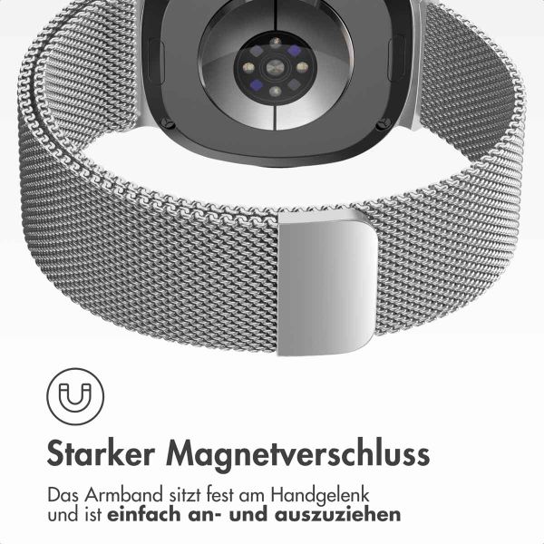 imoshion Magnetisches Milanaise Armband für das  Samsung Galaxy Watch 8 (40/44mm) / Classic (46mm) - Silber