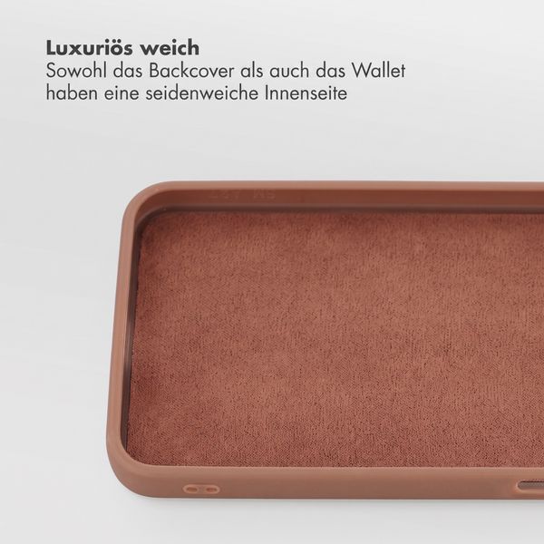 Accezz Edge abnehmbare Bookcase mit MagSafe Samsung Galaxy A27 (5G) - Braun