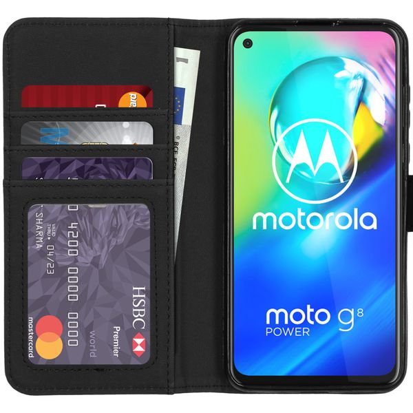 imoshion Luxuriöse Klapphülle Motorola Moto G8 Power - Dunkelblau
