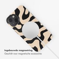 Selencia Vivid Rückabdeckung mit MagSafe Apple iPhone 13 - Art Wave Black