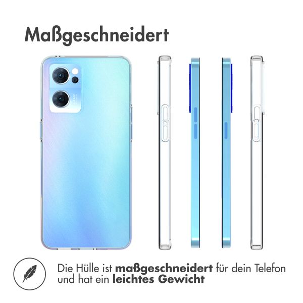 Accezz TPU Clear Cover für das Oppo Find X5 Lite 5G - Transparent