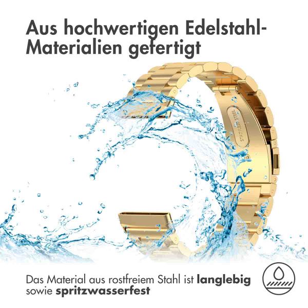 imoshion Edelstahlarmband für Fitbit Versa 4 / 3 / Sense (2) - Gold