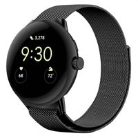 imoshion Magnetisches Milanaise Armband für Google Pixel Watch / Watch 2 / Watch 3 / Watch 4 (41 mm) - Schwarz