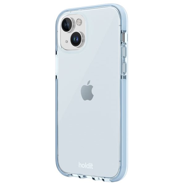 Holdit Seethru Case für das iPhone 15 - Mineral Blue