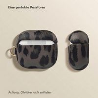 Selencia Sabi Hülle Panthermuster  Apple Airpods 4 - Midnight Black