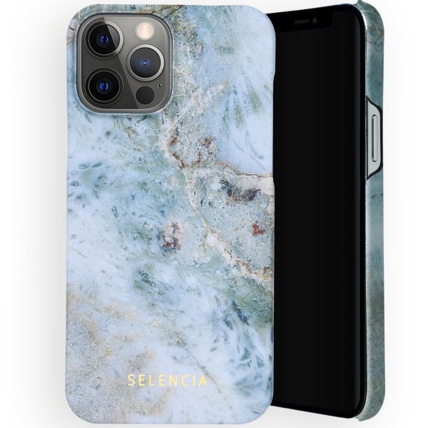 Selencia Maya Fashion Backcover iPhone 13 Pro Max - Marble Blue