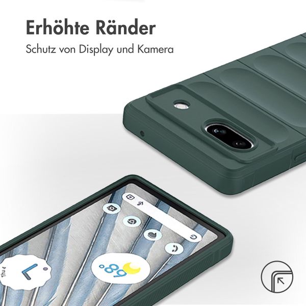 imoshion EasyGrip Back Cover für das Google Pixel 7a - Dunkelgrün