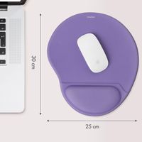 imoshion Ergonomisches Mauspad - Mauspad mit Handgelenkstütze - 30 x 25 cm - Lila