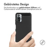 imoshion Brushed Back Cover für das Xiaomi Redmi Note 10 (5G) - Schwarz