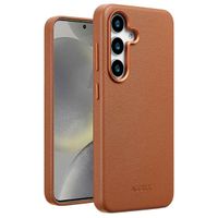 Accezz MagSafe Leather Backcover für das Samsung Galaxy S25 Plus - Sienna Brown