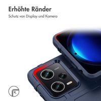 imoshion Rugged Shield Backcover für das Xiaomi Poco X5 Pro 5G - Dunkelblau