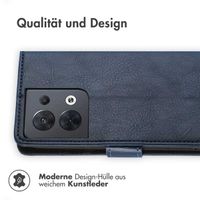 imoshion Luxuriöse Klapphülle für das Oppo Reno 8 5G - Dunkelblau