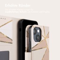 imoshion Design Klapphülle iPhone 14 - Beige Graphic