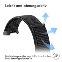 imoshion Nylonarmband für das Fitbit Charge 3 / 4 - Schwarz