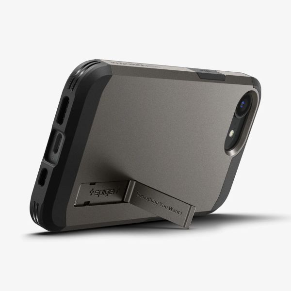 Spigen Tough Armor Backcover MagSafe Apple iPhone 16e - Gunmetal