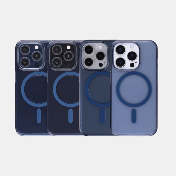 Accezz Lite Backcover mit MagSafe Apple iPhone 15 Pro - Dunkelblau