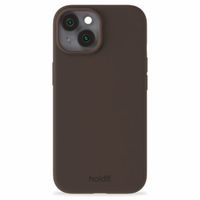 Holdit Silicone Case für das iPhone 15 - Chocolate