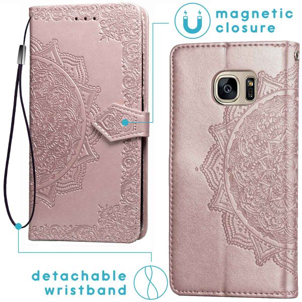 imoshion Mandala Klapphülle für das Samsung Galaxy S7 - Rose Gold